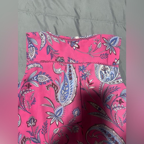 Sheer blouse tank top Talbots woman’s small pink and blue - Picture 5 of 5
